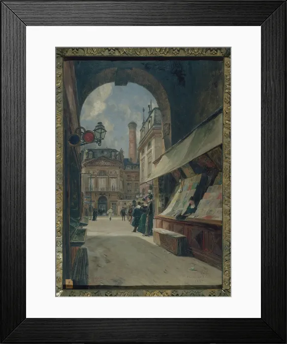 Framed Print : Passage Verite and Place de Valois, 1897. Creator: Paul Schaan Framed Print : Passage Verite and Place de Valois, 1897. Creator: Paul Schaan