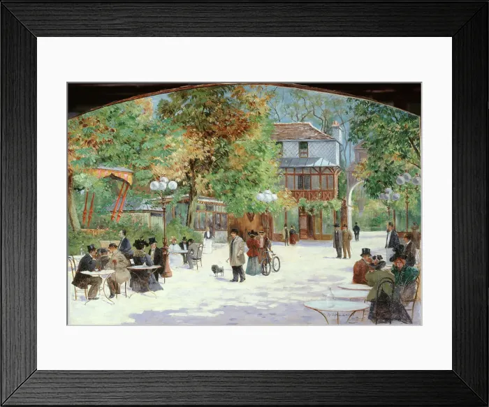 Framed Print : Au Chalet du Château de Madrid, au Bois de Boulogne, c1895. Creator: Louis Abel-Truchet Framed Print : Au Chalet du Château de Madrid, au Bois de Boulogne, c1895. Creator: Louis Abel-Truchet
