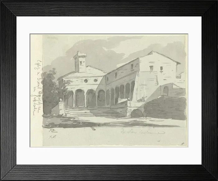 Framed Print : Church of Sant Onofrio, Rome, 1775 / 80. Creator: Jacques-Louis David Framed Print : Church of Sant Onofrio, Rome, 1775 / 80. Creator: Jacques-Louis David