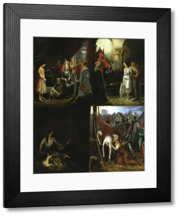 Framed Print : Scenes of Notre-Dame de Paris, 1832. Creator: Antoine Rivoulon Framed Print : Scenes of Notre-Dame de Paris, 1832. Creator: Antoine Rivoulon