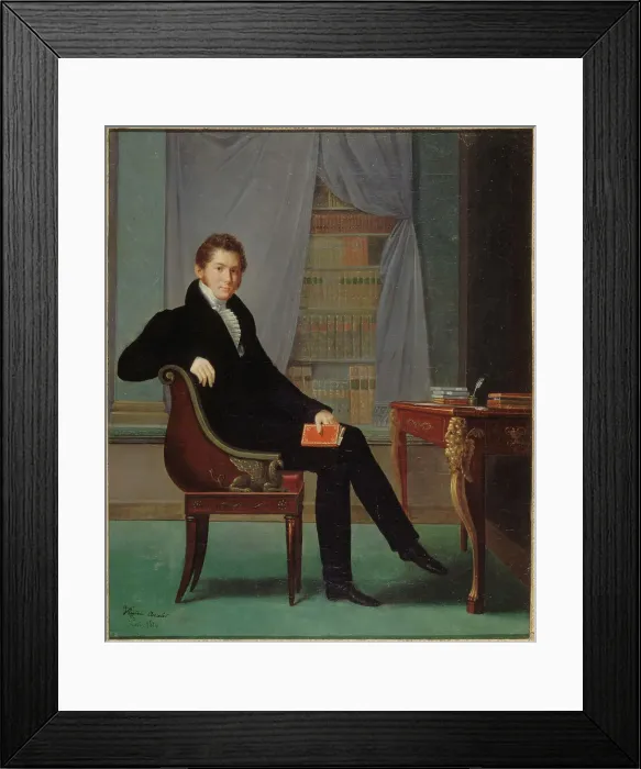 Framed Print : François Ancelot (1794-1854), auteur dramatique, 1819. Creator: Virginie Ancelot Framed Print : François Ancelot (1794-1854), auteur dramatique, 1819. Creator: Virginie Ancelot
