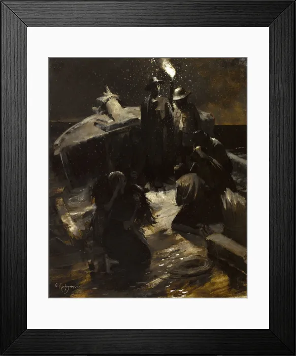 Framed Print : The shipwreck, c1886. Creator: Georges Antoine Rochegrosse Framed Print : The shipwreck, c1886. Creator: Georges Antoine Rochegrosse