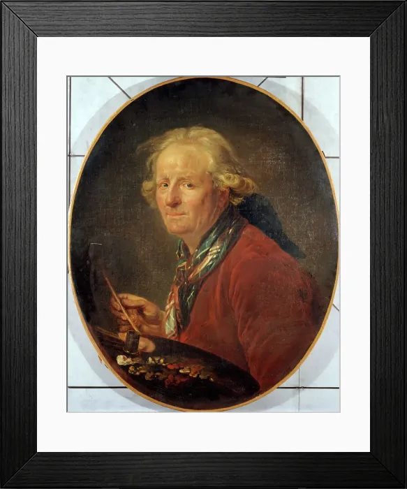 Framed Print : Autoportrait de Nicolas-Bernard Lépicié (1735-1784). Creator: Nicolas Bernard Lepicie Framed Print : Autoportrait de Nicolas-Bernard Lépicié (1735-1784). Creator: Nicolas Bernard Lepicie