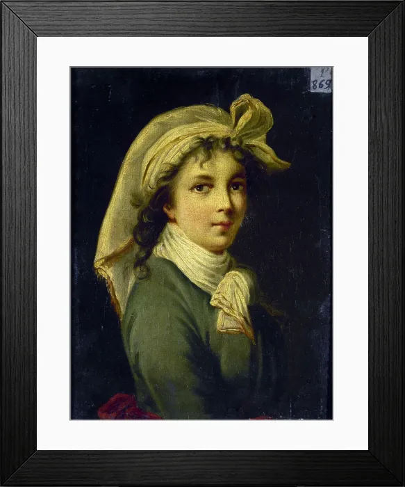 Framed Print : Autoportrait de Madame Vigée-Lebrun (1755-1842). Creator: Unknown Framed Print : Autoportrait de Madame Vigée-Lebrun (1755-1842). Creator: Unknown