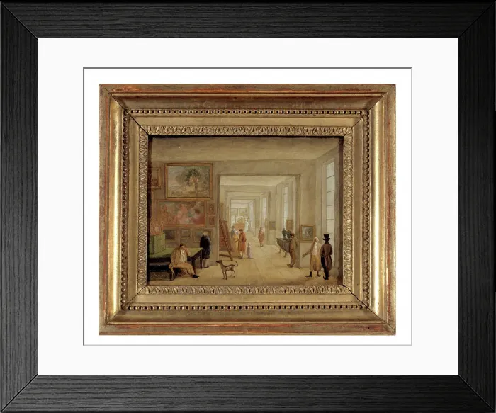 Framed Print : Sales rooms at the Elysée Palace, in 1797, current 8th arrondissement, 1797. Creator: Jacques-Albert Senave