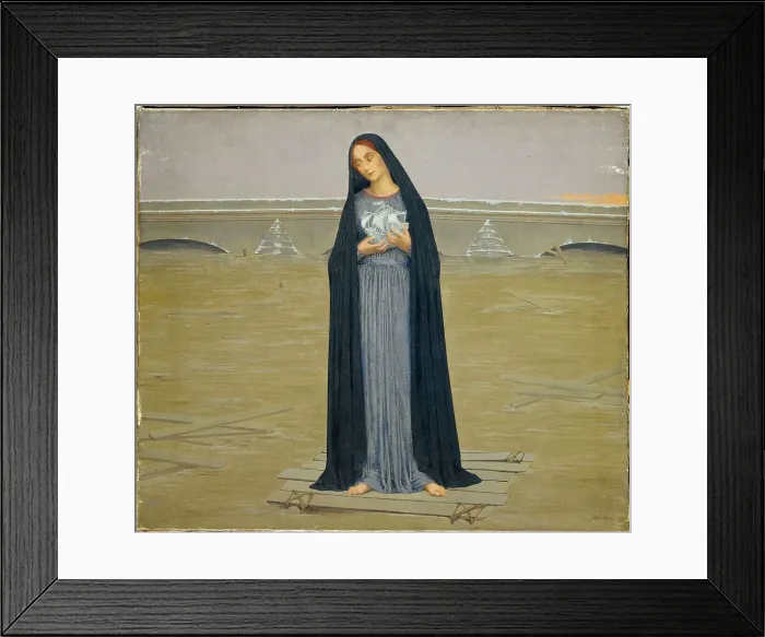 Framed Print : The flooded city, also known as Fluctuat Nec Mergitur, 1910. Creator: Alexandre Seon. The flooded city, also known as Fluctuat Nec Mergitur, 1910. Creator: Alexandre Seon Framed Print : The flooded city, also known as Fluctuat Nec Mergitur, 1910. Creator: Alexandre Seon. The flooded city, also known as Fluctuat Nec Mergitur, 1910. Creator: Alexandre Seon