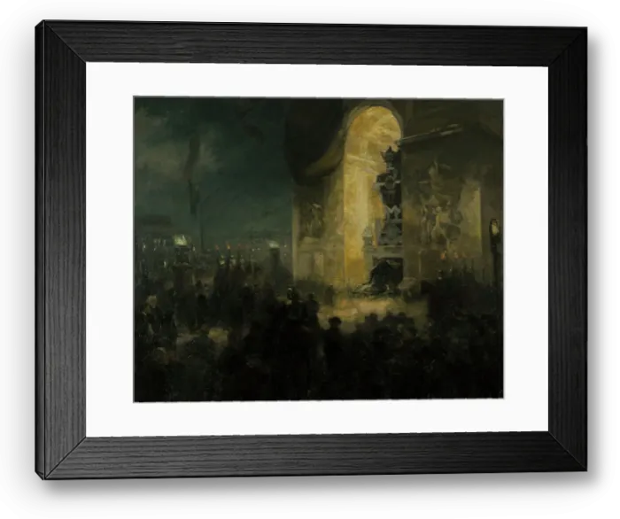Framed Print : Vigil under the Arc de Triomphe, c1903. Creator: Alfred Philippe Roll Framed Print : Vigil under the Arc de Triomphe, c1903. Creator: Alfred Philippe Roll