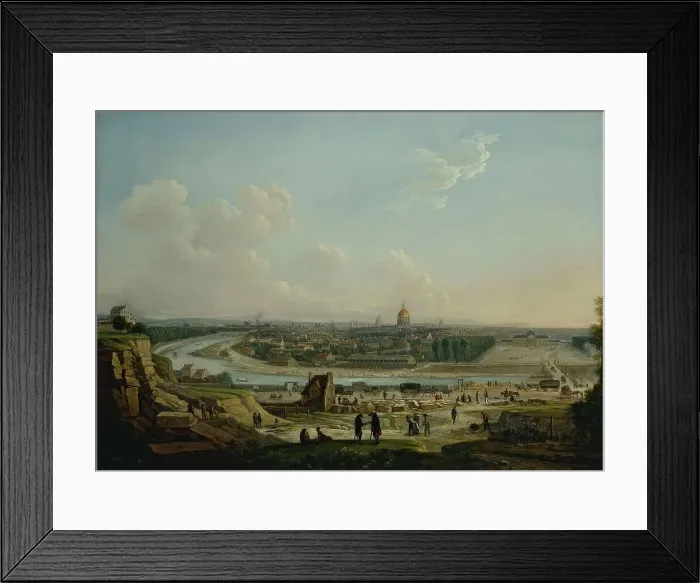 Framed Print : General view of Paris, taken from Chaillot hill, current 16th and 7th arrondissements, 1818. Creator: Seyfert Framed Print : General view of Paris, taken from Chaillot hill, current 16th and 7th arrondissements, 1818. Creator: Seyfert