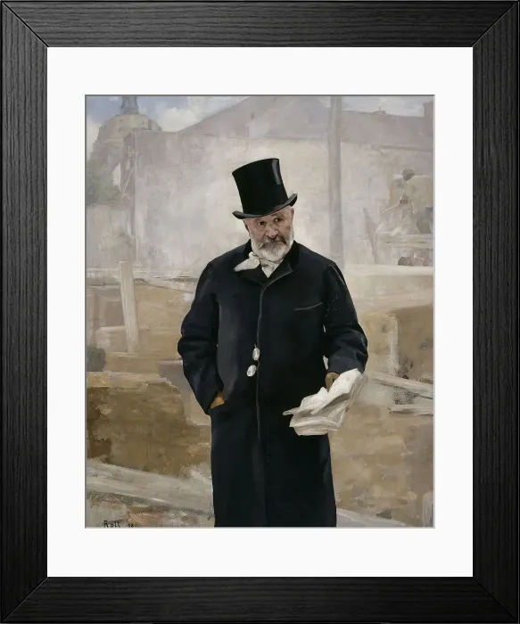 Framed Print : Portrait of Adolphe Alphand, 1888. Creator: Alfred Philippe Roll Framed Print : Portrait of Adolphe Alphand, 1888. Creator: Alfred Philippe Roll