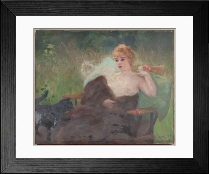 Framed Print : In June, Amelie Dieterle, 1913. Creator: Alfred Philippe Roll Framed Print : In June, Amelie Dieterle, 1913. Creator: Alfred Philippe Roll