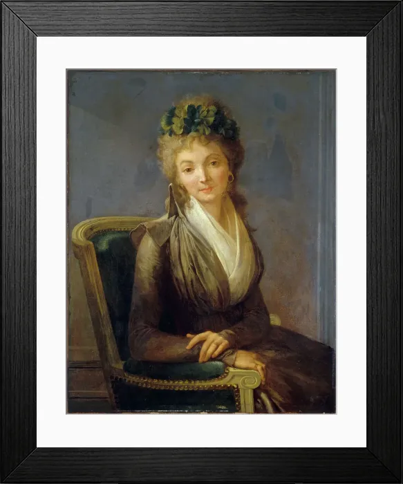 Framed Print : Portrait présumé de Lucile Desmoulins (1771-1794), c1790. Creator: Louis Leopold Boilly Framed Print : Portrait présumé de Lucile Desmoulins (1771-1794), c1790. Creator: Louis Leopold Boilly