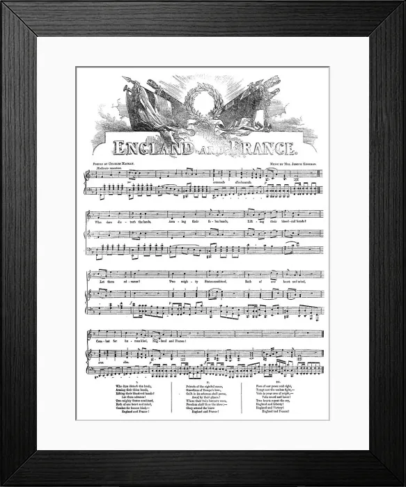 Framed Print : England and France, 1854. Creator: Unknown