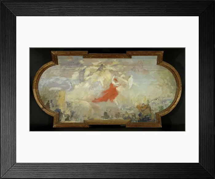 Framed Print : Triumph of the Republic, sketch for the Petit Palais, between 12–1909 and 1913. Creator: Alfred Philippe Roll Framed Print : Triumph of the Republic, sketch for the Petit Palais, between 12–1909 and 1913. Creator: Alfred Philippe Roll