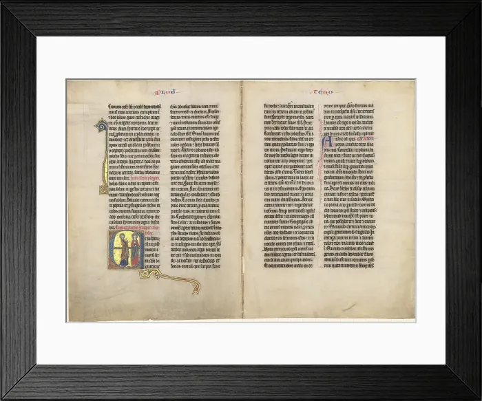 Framed Print : Joshua before the Lord, c. 1270. Creator: Unknown