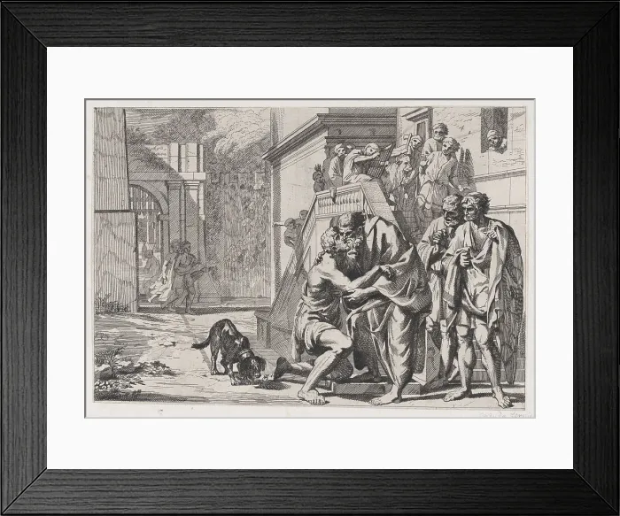 Framed Print : The return of the Prodigal Son, 1650-1700. Creator: Anon Framed Print : The return of the Prodigal Son, 1650-1700. Creator: Anon