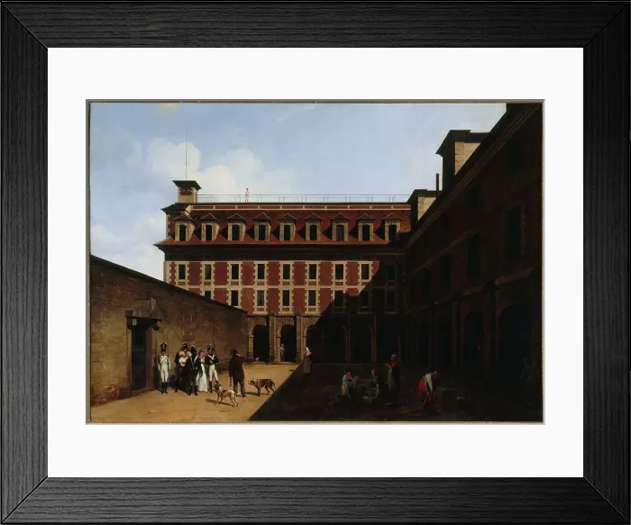 Framed Print : La prison des Madelonnettes, rue des Fontaines, c1810. Creator: Louis Leopold Boilly Framed Print : La prison des Madelonnettes, rue des Fontaines, c1810. Creator: Louis Leopold Boilly