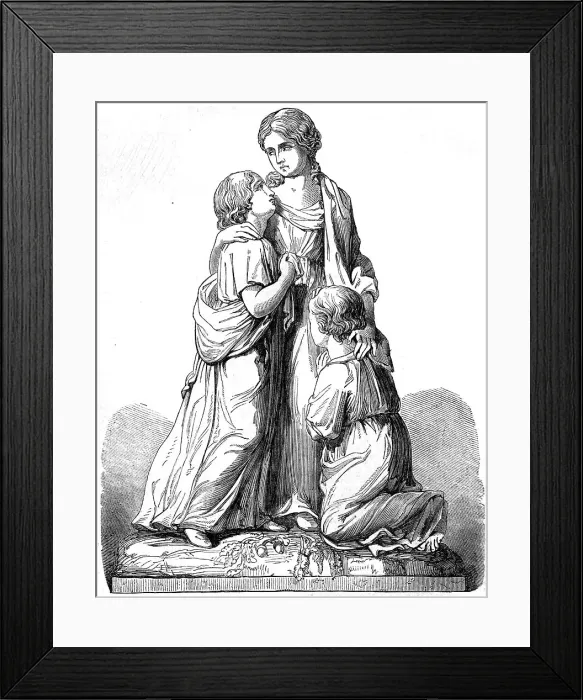 Framed Print : Group for the School of Industry for Female Orphans, Grove-Road, St. John's Wood... 1854. Creator: Unknown Framed Print : Group for the School of Industry for Female Orphans, Grove-Road, St. John's Wood... 1854. Creator: Unknown