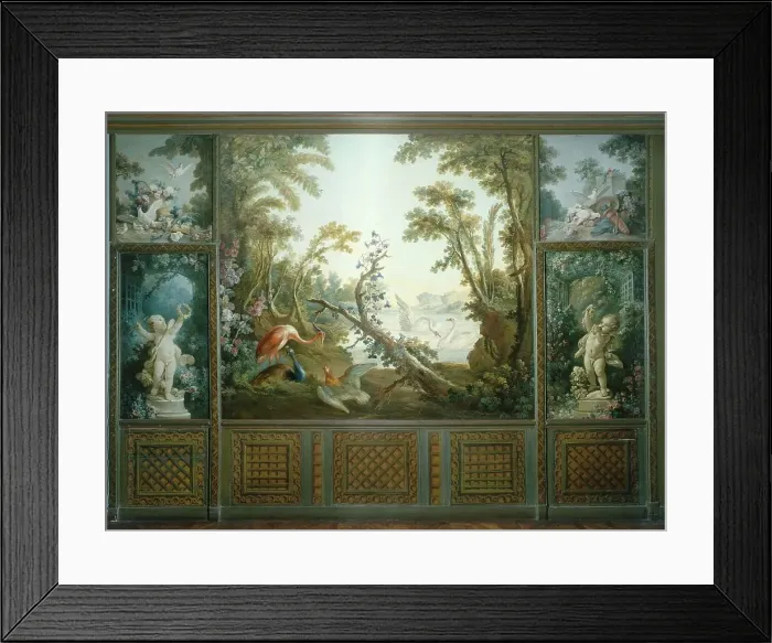 Framed Print : Amour aux raisins, between 1765 and 1770. Creator: Francois Boucher Framed Print : Amour aux raisins, between 1765 and 1770. Creator: Francois Boucher