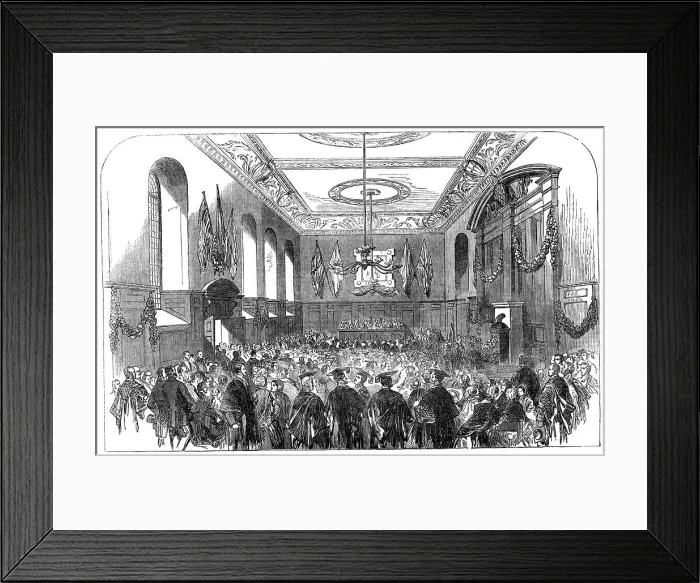 Framed Print : The Domum, at Winchester College, 1854. Creator: Unknown. The Domum, at Winchester College, 1854. Creator: Unknown