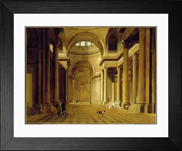 Framed Print : Vue intérieure du Panthéon, c1810. Creator: Louis Leopold Boilly Framed Print : Vue intérieure du Panthéon, c1810. Creator: Louis Leopold Boilly