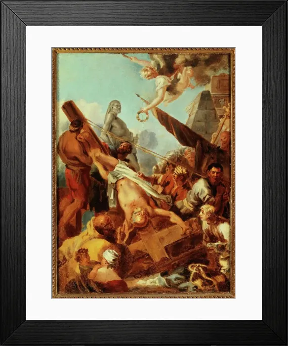 Framed Print : Crucifiement de saint Pierre. Esquisse pour le may de Notre-Dame de 1643, 1643. Creator: Sébastien Bourdon. Crucifiement de saint Pierre. Esquisse pour le may de Notre-Dame de 1643, 1643. Creator: Sébastien Bourdon Framed Print : Crucifiement de saint Pierre. Esquisse pour le may de Notre-Dame de 1643, 1643. Creator: Sébastien Bourdon. Crucifiement de saint Pierre. Esquisse pour le may de Notre-Dame de 1643, 1643. Creator: Sébastien Bourdon