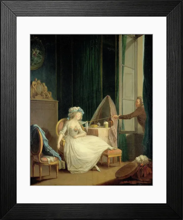 Framed Print : Frivolous love, c1780-1789. Creators: Jean Frederic Schall, Nicolas Lavreince Framed Print : Frivolous love, c1780-1789. Creators: Jean Frederic Schall, Nicolas Lavreince