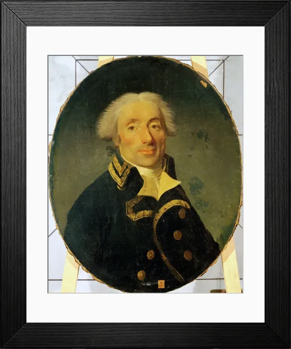 Framed Print : Portrait d'un général de division entre 1791 et 1794, between 1791 and 1794. Creator: Joseph Boze Framed Print : Portrait d'un général de division entre 1791 et 1794, between 1791 and 1794. Creator: Joseph Boze