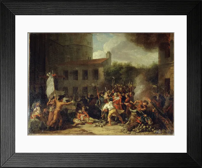 Framed Print : Storming of the Bastille, July 14, 1789. Creator: Charles Thevenin Framed Print : Storming of the Bastille, July 14, 1789. Creator: Charles Thevenin