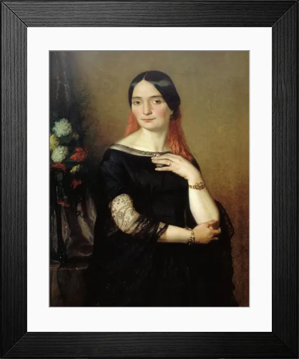 Framed Print : Portrait thought to be of Miss Mars. Creator: Ary Scheffer Framed Print : Portrait thought to be of Miss Mars. Creator: Ary Scheffer
