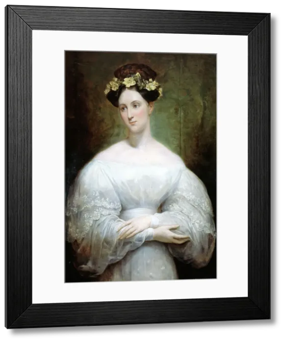 Framed Print : Portrait thought to be Princess Marie of Orléans, 1831. Creator: Ary Scheffer Framed Print : Portrait thought to be Princess Marie of Orléans, 1831. Creator: Ary Scheffer