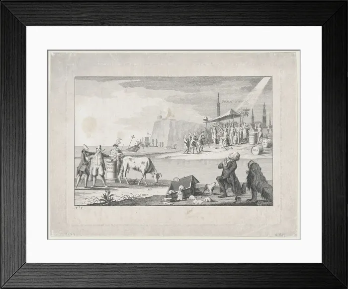 Framed Print : Yorktown, 1781. Creator: Anon Framed Print : Yorktown, 1781. Creator: Anon