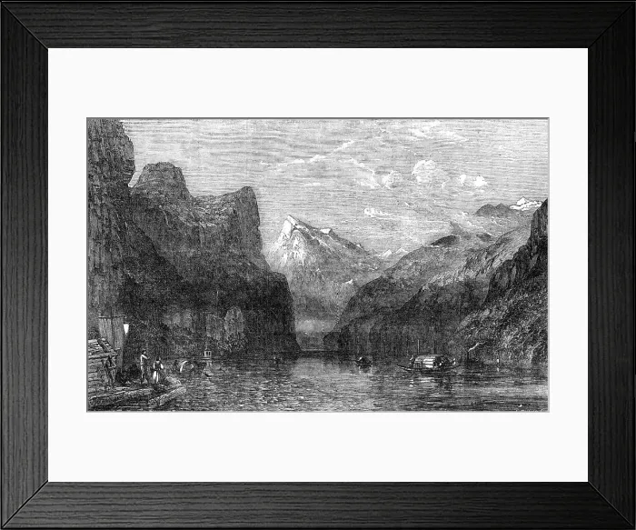 Framed Print : The Bay of Uri, Lake of Lucerne - painted by W.C. Smith - from the Exhibition of the... 1854. Creator: Edmund Evans. The Bay of Uri, Lake of Lucerne - painted by W.C. Smith - from the Exhibition of the... 1854. Creator: Edmund Evans Framed Print : The Bay of Uri, Lake of Lucerne - painted by W.C. Smith - from the Exhibition of the... 1854. Creator: Edmund Evans. The Bay of Uri, Lake of Lucerne - painted by W.C. Smith - from the Exhibition of the... 1854. Creator: Edmund Evans