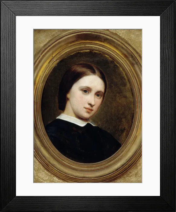 Framed Print : Portrait of Cornelia Renan-Scheffer, 1857. Creator: Ary Scheffer Framed Print : Portrait of Cornelia Renan-Scheffer, 1857. Creator: Ary Scheffer