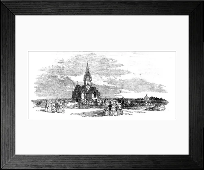 Framed Print : Consecration of the St. Pancras and Islington Extra-Mural Cemetery, Finchley-Road... 1854. Creator: Unknown Framed Print : Consecration of the St. Pancras and Islington Extra-Mural Cemetery, Finchley-Road... 1854. Creator: Unknown
