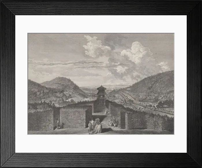 Framed Print : Ier Vue du Parc de Neu-Waldeck prise du Pavillon Chinois vers l'Orient, from Views of the... 1782. Creators: Jakob Matthias Schmutzer, Carl Conti, Clemens Kohl, Franz Karl Zoller Framed Print : Ier Vue du Parc de Neu-Waldeck prise du Pavillon Chinois vers l'Orient, from Views of the... 1782. Creators: Jakob Matthias Schmutzer, Carl Conti, Clemens Kohl, Franz Karl Zoller