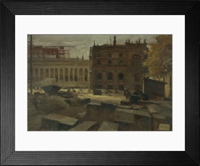 Framed Print : Demolition of the Palais de l'Industrie, in the Champs-elysees, 1899. Creator: Eugene Trigoulet Framed Print : Demolition of the Palais de l'Industrie, in the Champs-elysees, 1899. Creator: Eugene Trigoulet