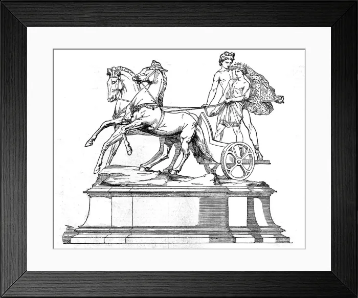 Framed Print : Goodwood Race Prize - Phaeton and Apollo, 1854. Creator: Unknown Framed Print : Goodwood Race Prize - Phaeton and Apollo, 1854. Creator: Unknown