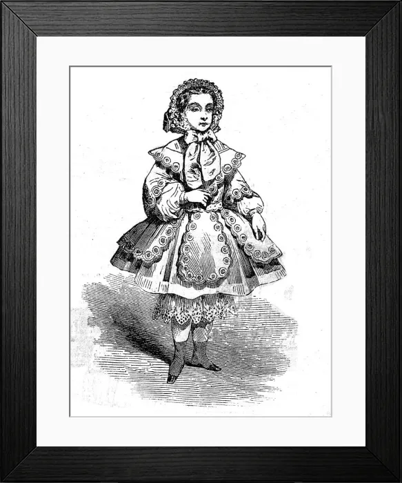 Framed Print : Paris Fashions for August, 1854. Creator: Unknown Framed Print : Paris Fashions for August, 1854. Creator: Unknown