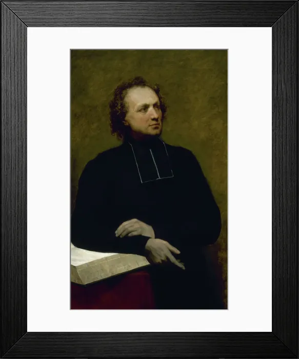 Framed Print : Portrait of Father Gaspard Deguerry, c1845. Creator: Ary Scheffer Framed Print : Portrait of Father Gaspard Deguerry, c1845. Creator: Ary Scheffer