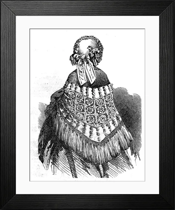 Framed Print : Paris Fashions for August, 1854. Creator: Unknown Framed Print : Paris Fashions for August, 1854. Creator: Unknown