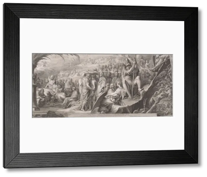 Framed Print : Elysium & Tartarus, or The State of Final Retribution, first published 1792; this state 1808. Creator: James Barry. Elysium & Tartarus, or The State of Final Retribution, first published 1792; this state 1808. Creator: James Barry