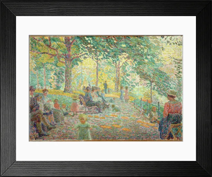Framed Print : Afternoon at Parc Montsouris, c1919. Creator: Ludovic Vallee Framed Print : Afternoon at Parc Montsouris, c1919. Creator: Ludovic Vallee