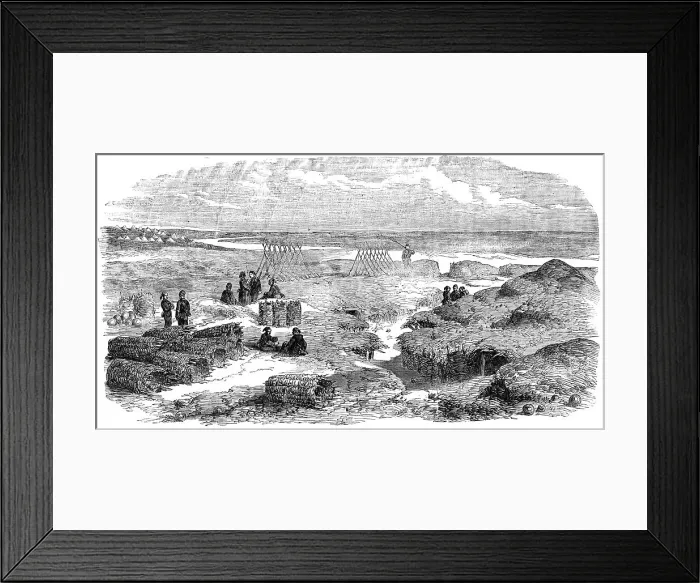 Framed Print : Arab Tabia, Silistria, 1854. Creator: Unknown Framed Print : Arab Tabia, Silistria, 1854. Creator: Unknown