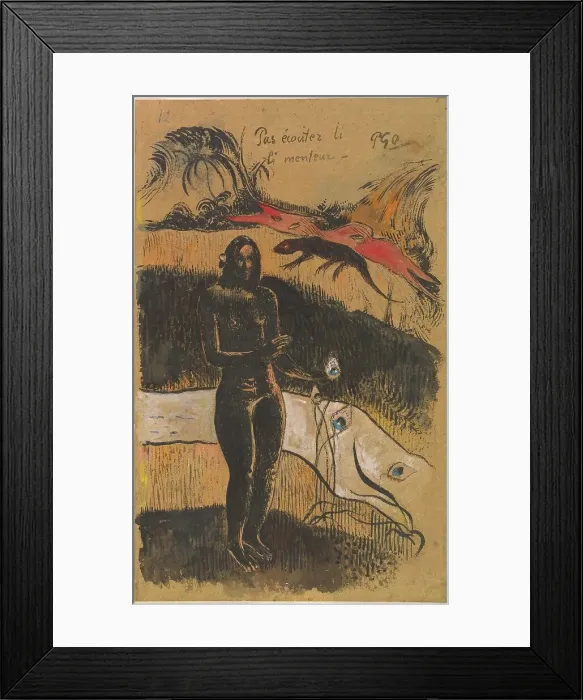 Framed Print : Nave Nave Fenua, probably 1894. Creator: Paul Gauguin Framed Print : Nave Nave Fenua, probably 1894. Creator: Paul Gauguin