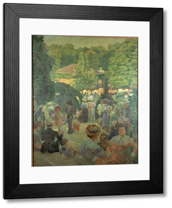 Framed Print : Montsouris Park, c1900. Creator: Ludovic Vallee Framed Print : Montsouris Park, c1900. Creator: Ludovic Vallee