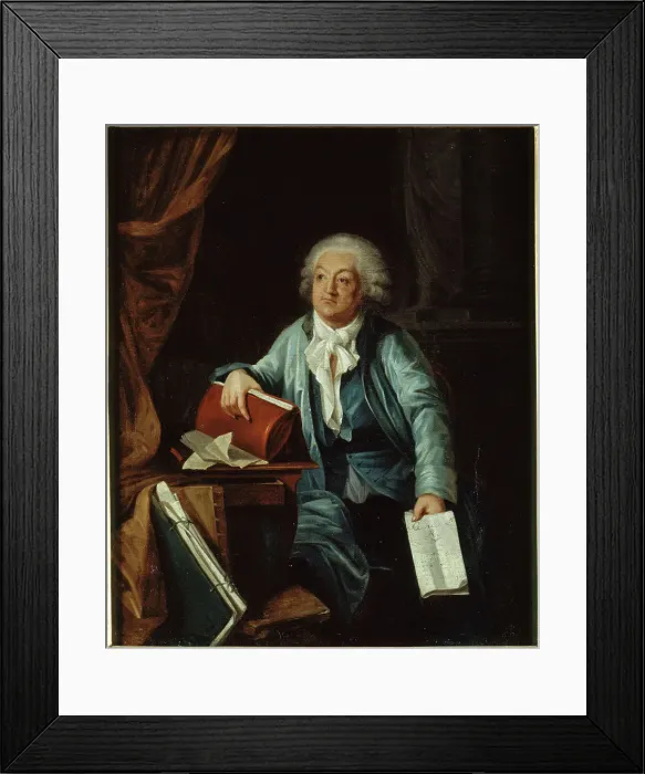 Framed Print : Portrait de Mirabeau (1749-1791) dans son cabinet de travail, 1791. Creator: Laurent Dabos Framed Print : Portrait de Mirabeau (1749-1791) dans son cabinet de travail, 1791. Creator: Laurent Dabos