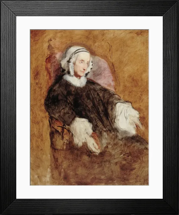 Framed Print : Portrait of Queen Marie-Amelie in mourning, 1857. Creator: Ary Scheffer Framed Print : Portrait of Queen Marie-Amelie in mourning, 1857. Creator: Ary Scheffer