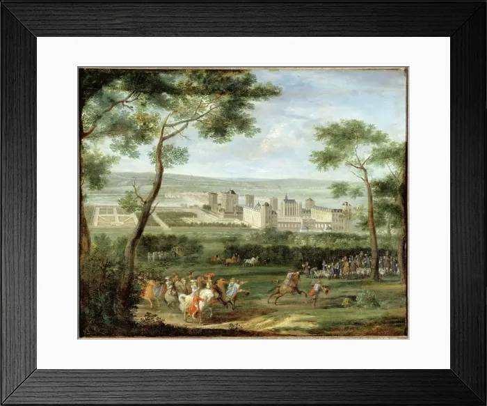 Framed Print : Chateau de Vincennes, around 1660, seen from the south, with pavilions... Creator: Adam Frans van der Meulen Framed Print : Chateau de Vincennes, around 1660, seen from the south, with pavilions... Creator: Adam Frans van der Meulen