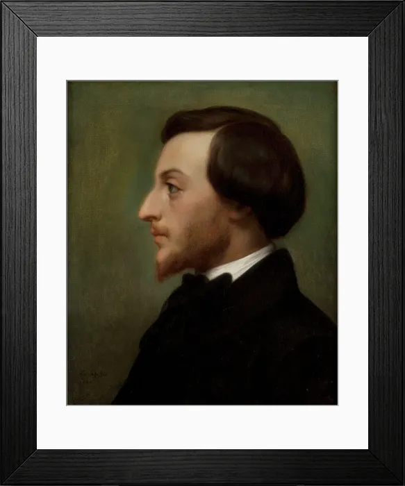 Framed Print : Portrait of Louis Ratisbonne, 1852. Creator: Ary Scheffer Framed Print : Portrait of Louis Ratisbonne, 1852. Creator: Ary Scheffer