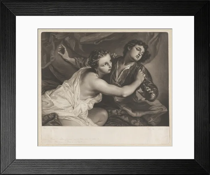 Framed Print : Joseph and Potiphar's Wife, 1793. Creator: Joseph Adrianus Clarot Framed Print : Joseph and Potiphar's Wife, 1793. Creator: Joseph Adrianus Clarot